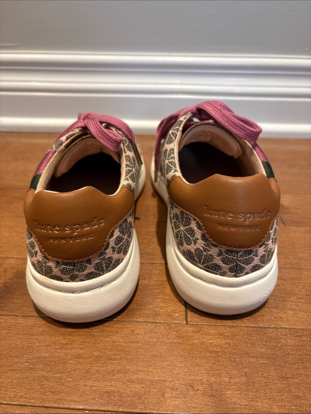 Kate Spade New York Spade Flower Jacquard Keswick Sneakers - Size 8 - Picture 4 of 9